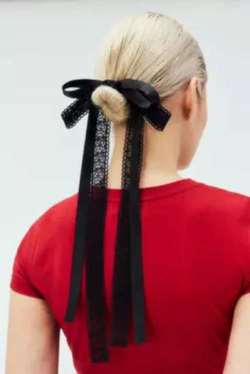 Skinny Ribbon Hair Tie -...