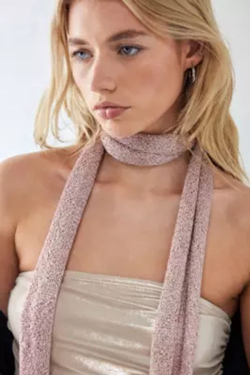 UO Mermaid Knit Scarf - Pink...