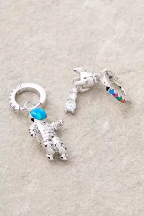 July Child Astrogal Hoop Earrings - Silver at Urban Outfitters