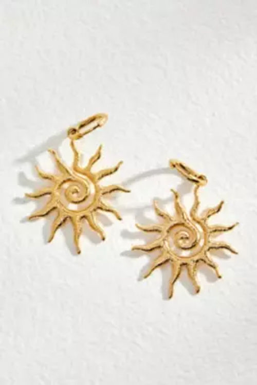 Zambah Sun Hoop Earrings -...