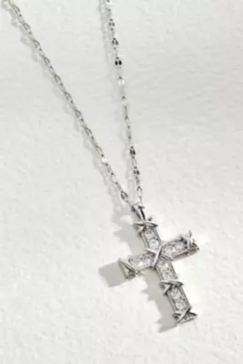 Zambah Woven Cross Necklace -...