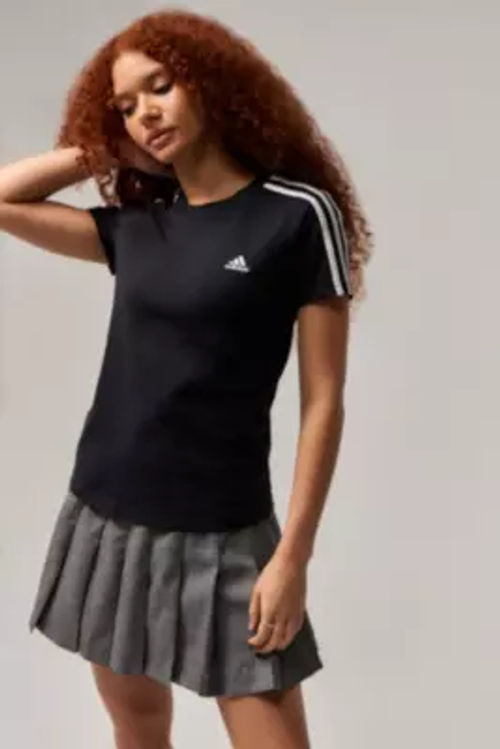 adidas Black 3-Stripe T-Shirt...