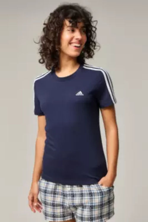 adidas Navy 3-Stripes T-Shirt...