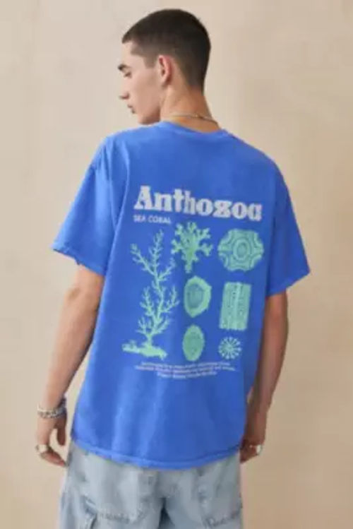 UO Blue Anthozoa T-Shirt -...