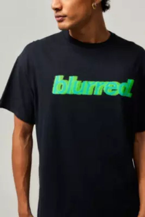 UO Black Blurred T-Shirt -...