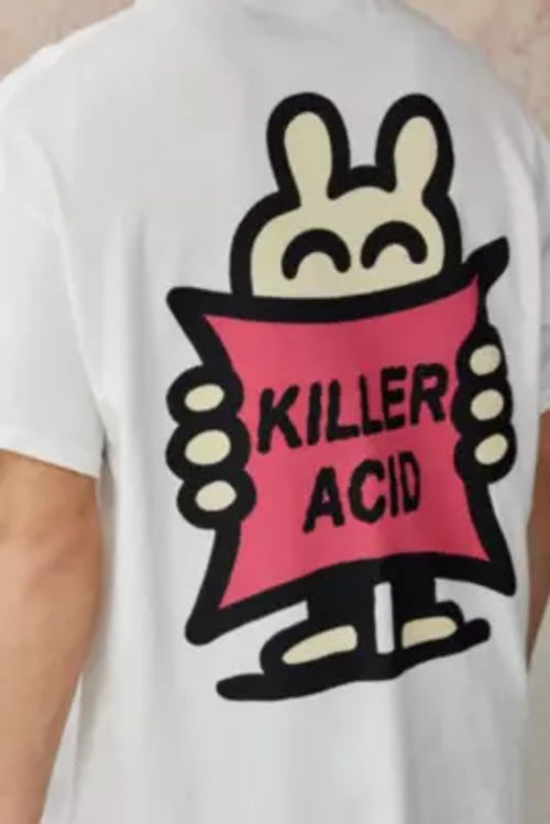UO Killer Acid T-Shirt - White L at Urban Outfitters
