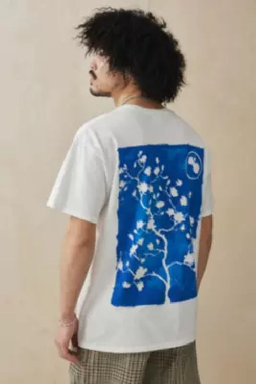 UO White Cyanotype Floral...