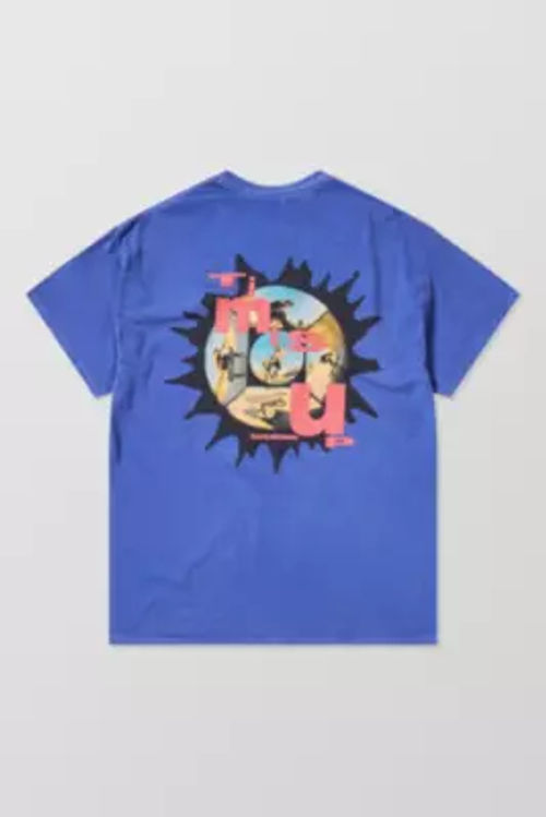 UO Blue Times Up T-Shirt -...