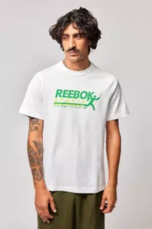 Reebok Court Sports T-Shirt - White L at Urban Outfitters