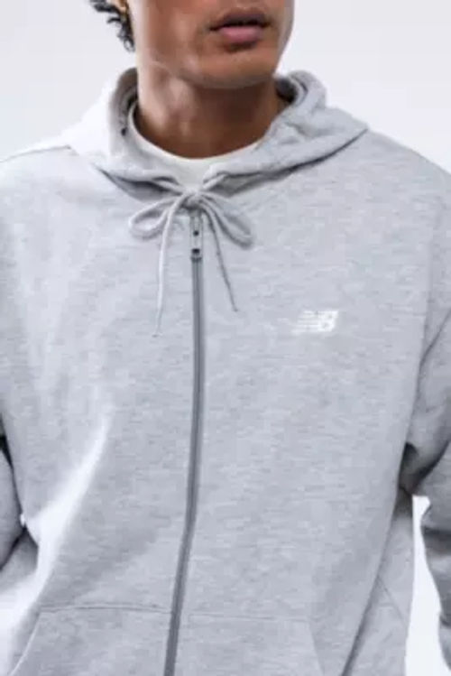 New Balance Grey Logo Zip-Up...