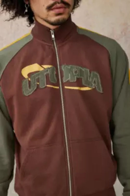 UO Brown Utopia Track Top -...