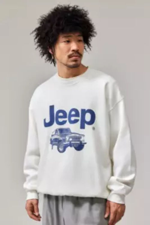 UO White Jeep Sweatshirt -...