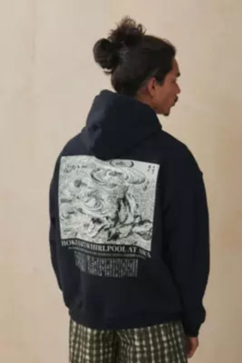 UO Hokusai Whirlpool Hoodie -...