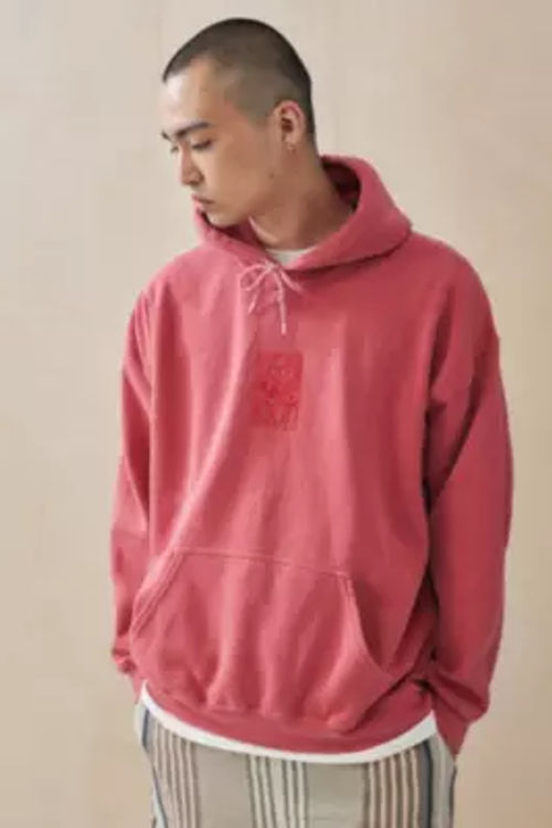 UO Red Sun Embroidered Hoodie...