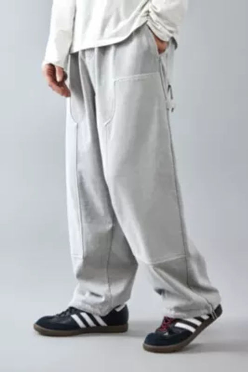 BDG Grey Jersey Carpenter Joggers - Grey M at Urban Outfitters