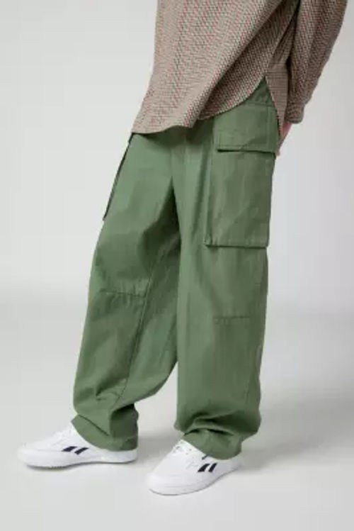 BDG Khaki Baggy Tech Pants - Green 28W 30L at Urban Outfitters, Compare