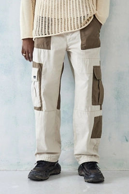 BDG Ecru Patchwork Utility Pants - Ivory 32W 32L at Urban