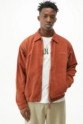 BDG Red Picante Corduroy Harrington Jacket - Red M at Urban