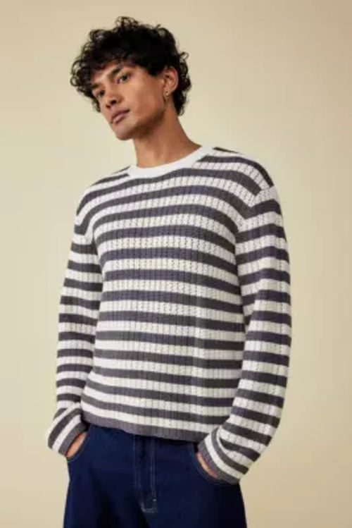 BDG Open Stripe Knit Jumper L...