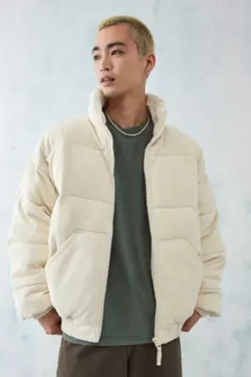 BDG Ecru Corduroy Puffer...