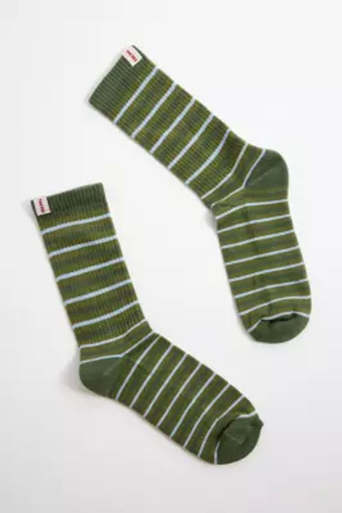 BDG Green Stripe Socks -...