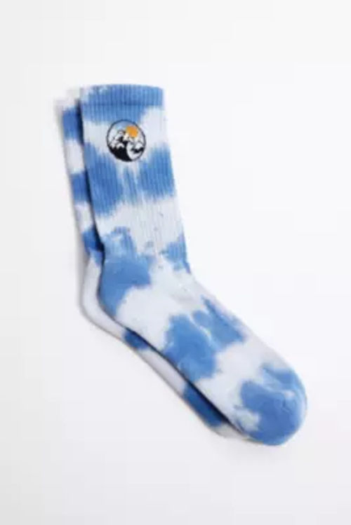 UO Blue Tie-Dye Hokusai Socks...