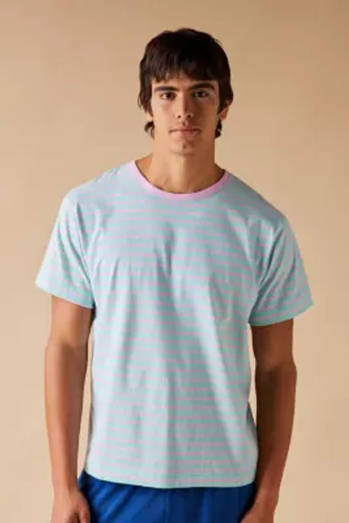 UO Striped T-Shirt - Pink M...