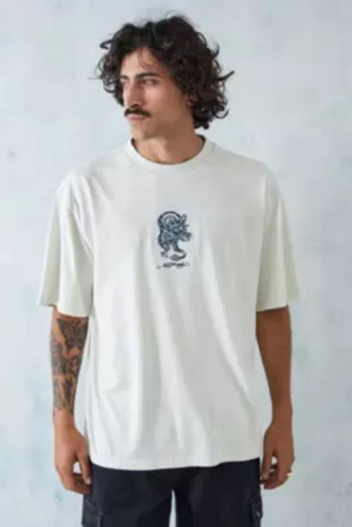 Impossible Conversations UO Exclusive White Dragon T-Shirt - White at Urban Outfitters | Compare | Cabot Circus