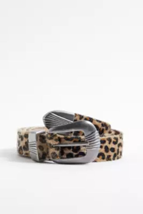 UO Leopard Print Buckle Belt...