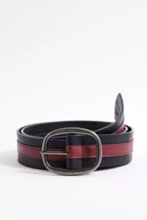 UO Stripe Belt - Black M/L at...