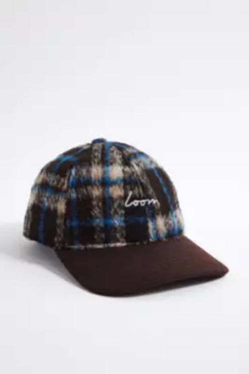 Loom Check Wool Cap - Brown...