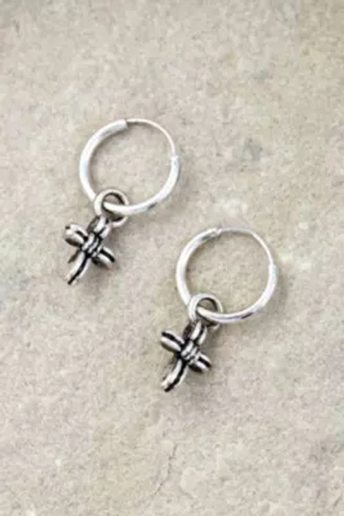 Icon Reset Cross Earrings -...