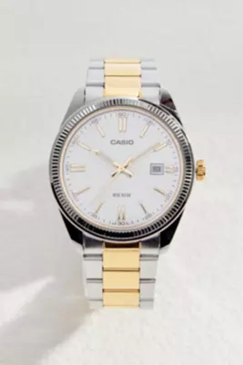 Casio MTP-1302PSG-7AVEF Watch - Silver at Urban Outfitters