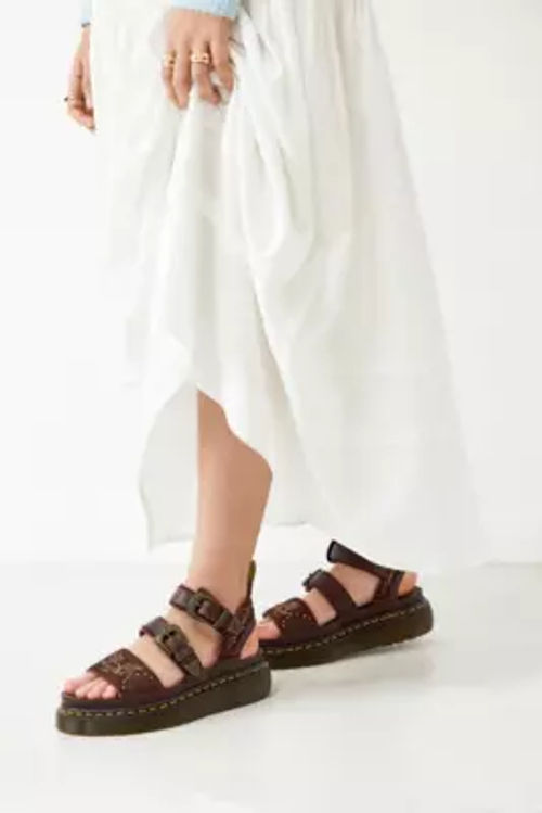 Dr. Martens Brown Gryphon Quad Sandals - Brown UK 6 at Urban Outfitters ...