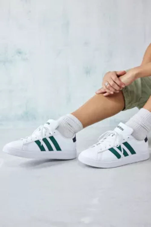 adidas White & Green Grand...