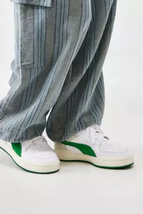 PUMA White & Green Suede CA...