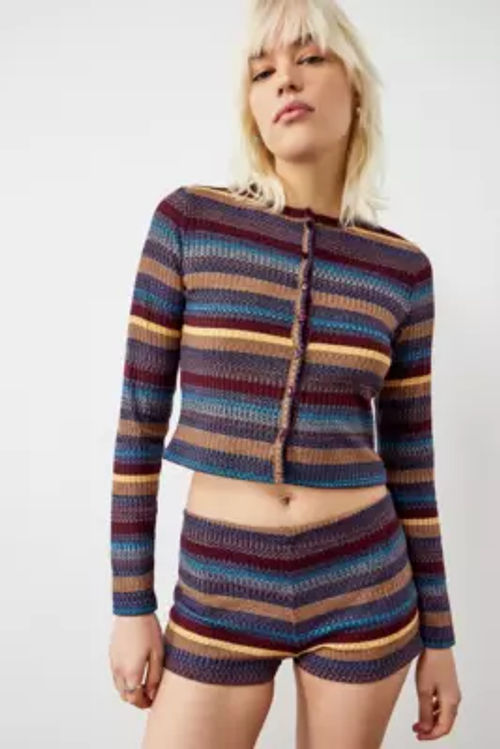 UO Fisherman Cropped Cardigan