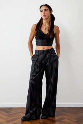 Print wrap trousers with latticework - PULL&BEAR