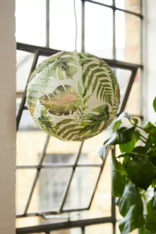 Palm Paper Lamp Shade - Green...