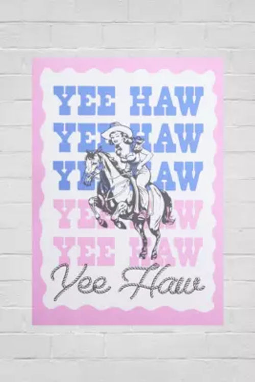 Lune Club Yee Haw 30x40 Wall...