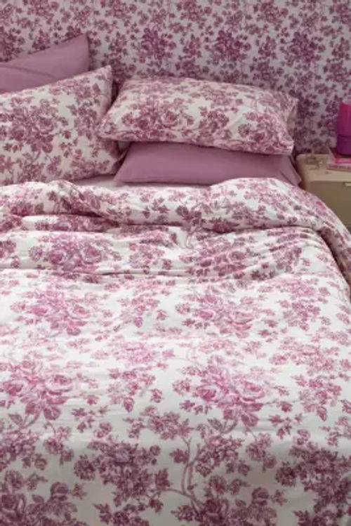 Pink Toile Duvet Set - Pink...