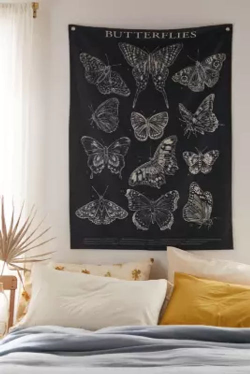 Butterfly Botanical Wall Flag...