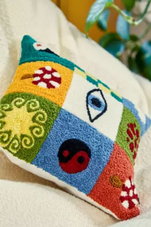 Icon Patchwork Tufted Cushion...