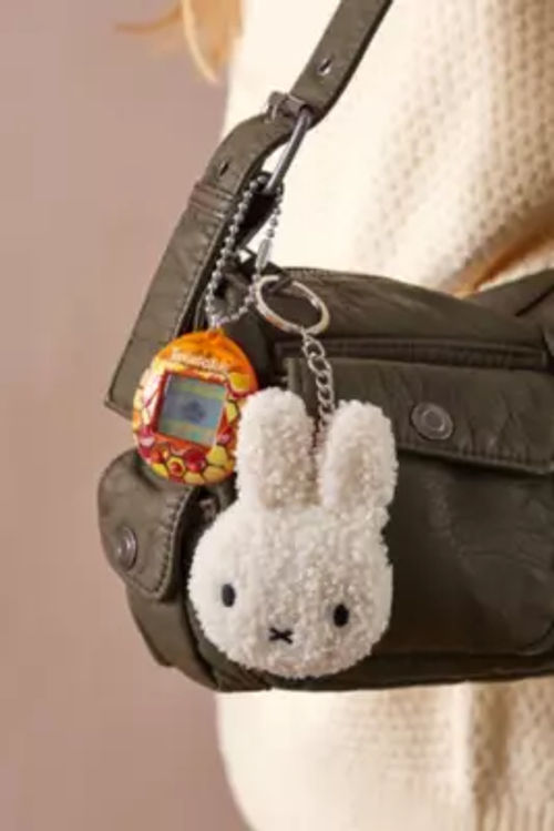 Miffy White Boucle Keyring -...