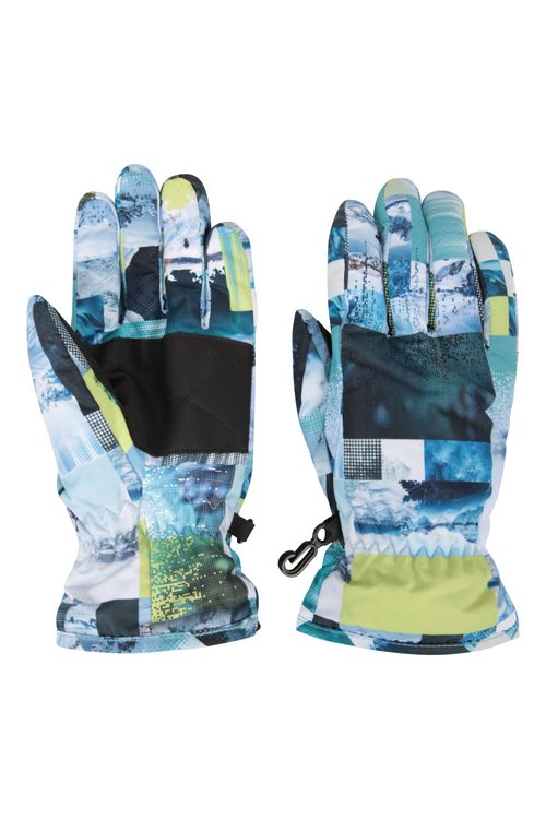 Printed Kids Ski Gloves -...