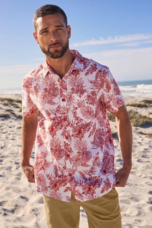 Tropical Printed Mens Short...