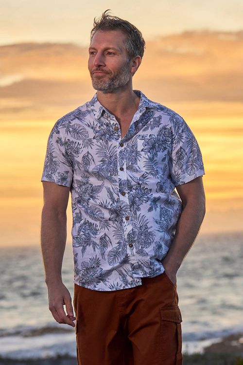 Tropical Printed Mens Short...