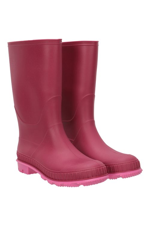 Plain Kids Wellies - Pink