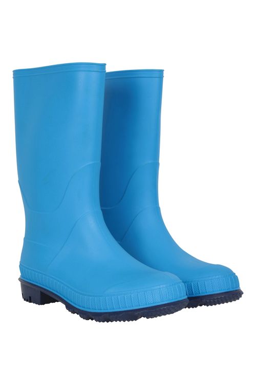 Plain Kids Wellies - Blue