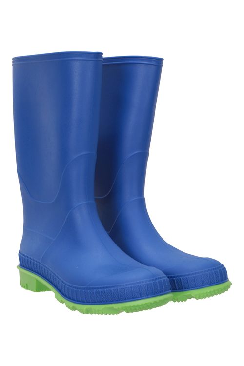 Plain Kids Wellies - Blue